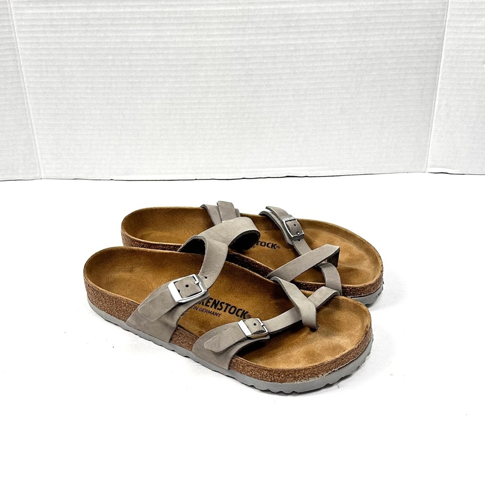 Birkenstock Mayari Dove Gray Sandals Sz 39